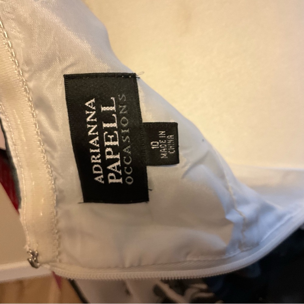 Adrianna Papell Asymmetrical Black and White Halter Sundress NWT - Picture 10 of 10